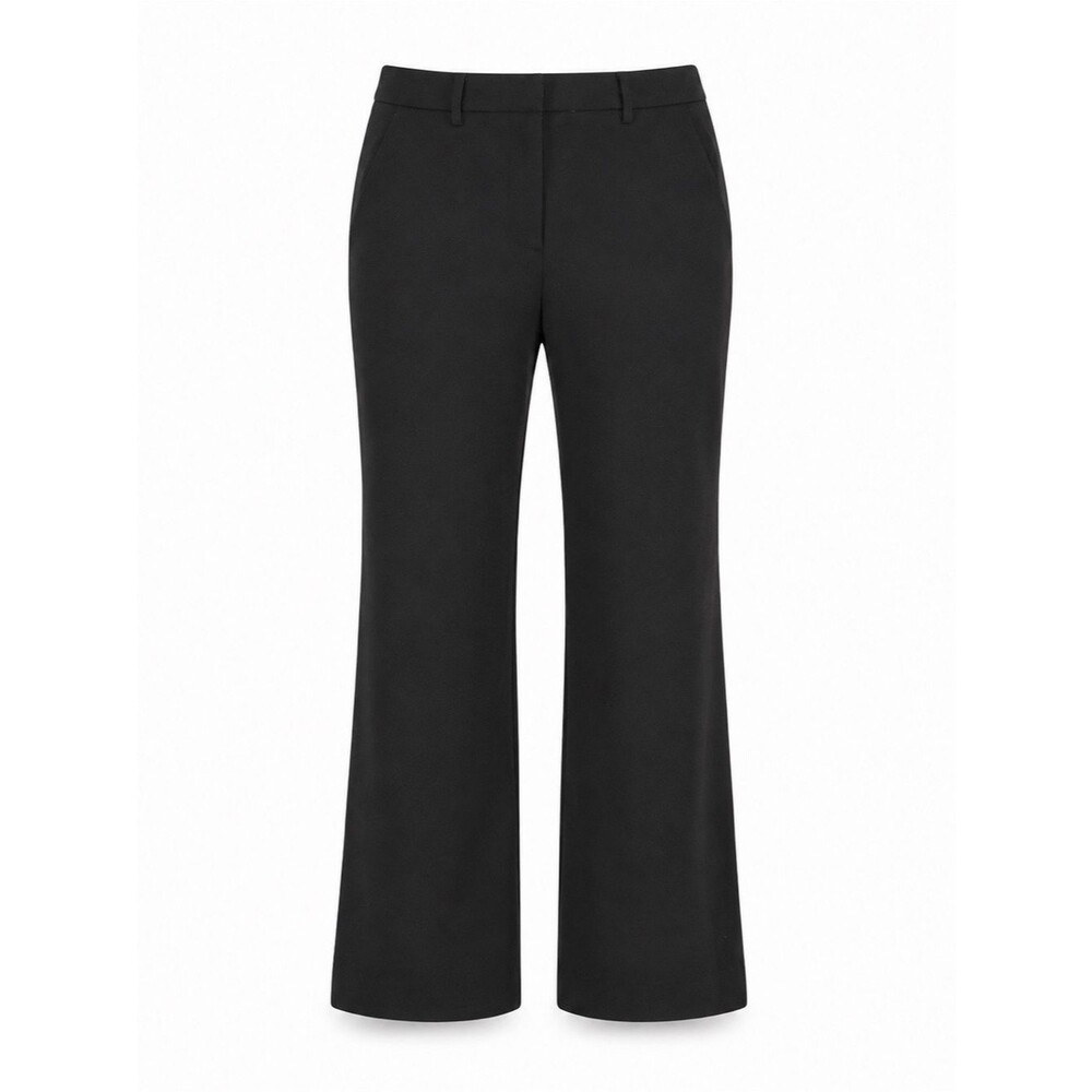 Tahari Black Tailored Flare Trousers